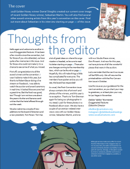Cover to Exaggerated Features Issue 2020.1